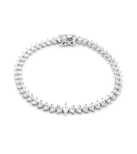 Сребърна тенис гривна 2700000041369 | Колекция Silver Premium