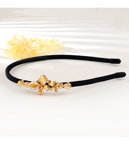 CRYSTAL BUTTERFLIES HAIR BANDJEWELRY ACRYLIC