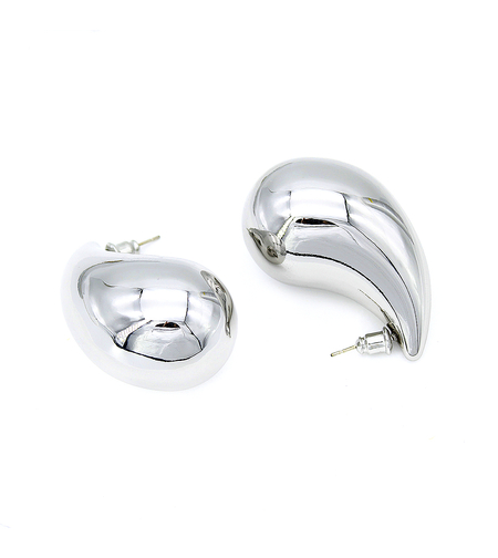 Earrings white gold plating drops | Desert Shine Collection