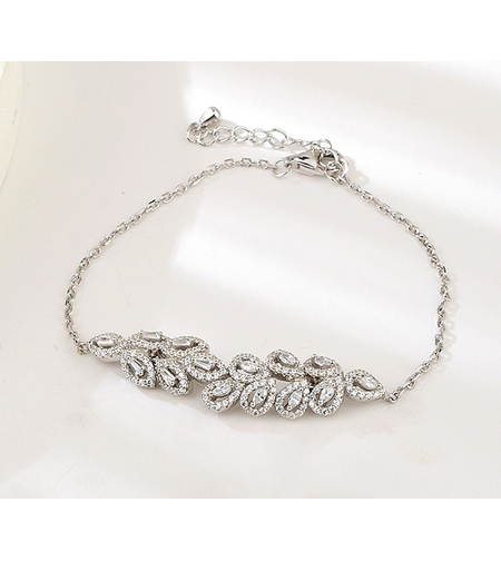 Сребърна гривна с платинено покритие | Колекция Silver Premium | Бижута Invoke.bg