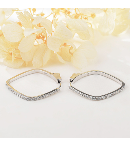 Ежедневни сребърни обеци халки 2700000062395 | колекция Delicate Silver | Бижута Invoke.bg