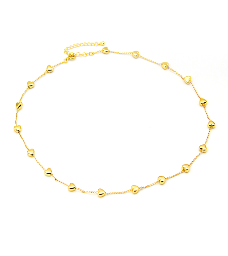 Yellow gold plated necklace 2405112598984 | Desert Shine Collection