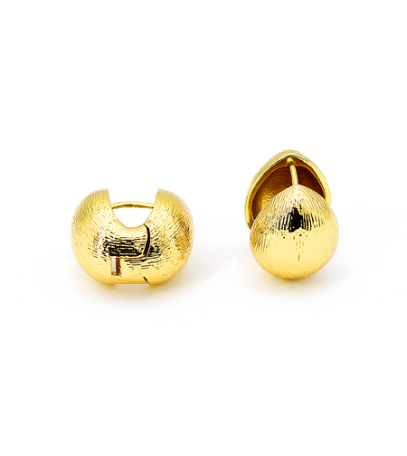Earrings yellow gold plating 2405112599646 | Desert Shine Collection