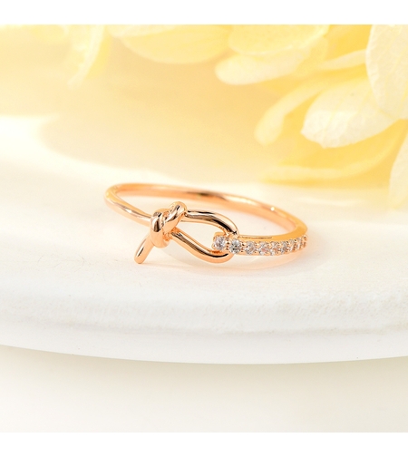 Пръстен розово позлатяване деликатен | Колекция Rose Gold | Бижута Invoke.bg