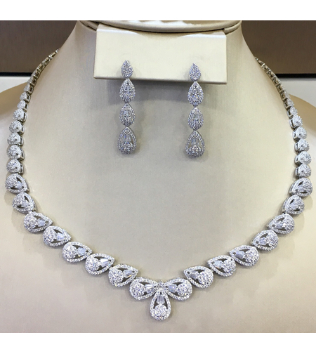 Сребърен комплект Дъжд | Колекция Silver Premium | Бижута Invoke.bg