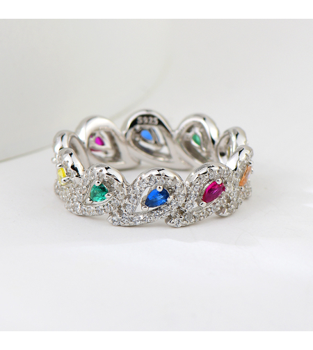 Сребърен пръстен SJ44871R-C | Колекция Silver Premium | Бижута Invoke.bg