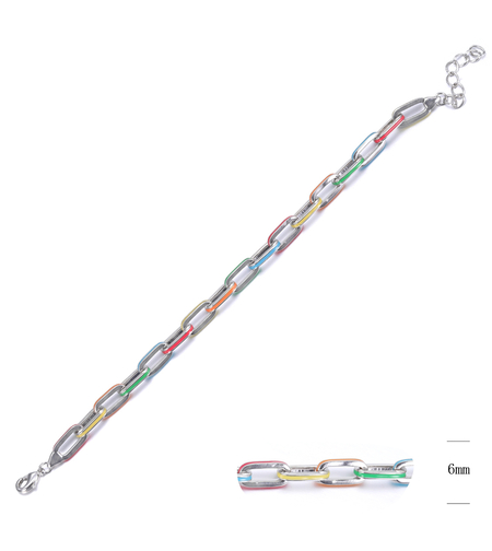 Сребърна гривна с платинирано сребро | Колекция Silver Premium | Бижута Invoke.bg