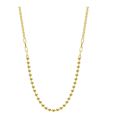 Yellow gold plated necklace 2405112599035 | Desert Shine Collection