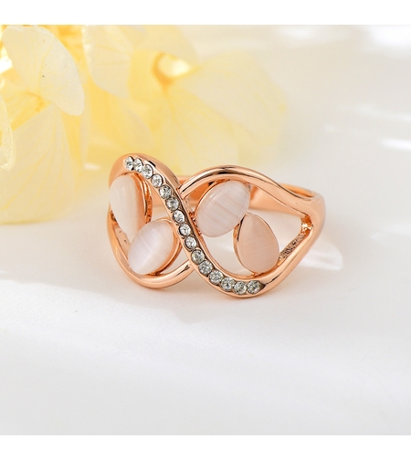 Пръстен розово позлатяване котешко ухо | Колекция Rose Gold | Бижута Invoke.bg