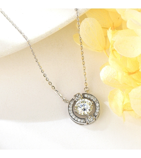 Сребърно колие | Колекция Мойсанит | Бижута Invoke.bg