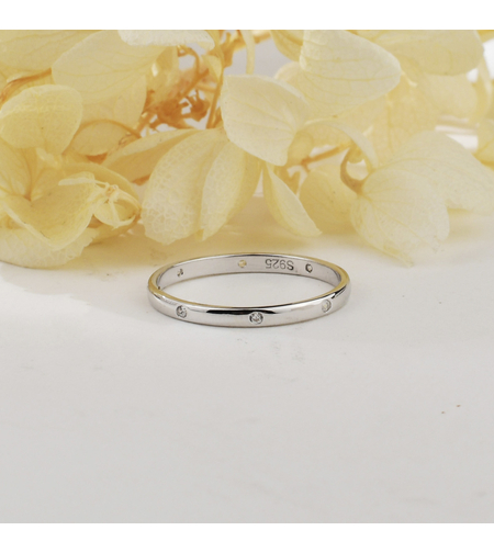 Сребърен пръстен нежна халка JL070387B | колекция Delicate Silver | Бижута Invoke.bg