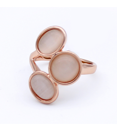 Пръстен розово позлатяване котешко око | Колекция Rose Gold | Бижута Invoke.bg
