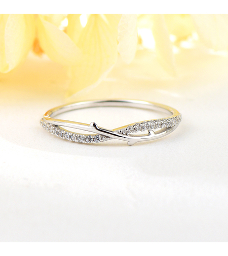 Сребърен пръстен с кристали | колекция Delicate Silver | Бижута Invoke.bg