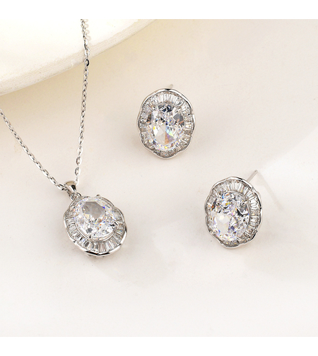 Сребърен комплект | Колекция Crushed Ice | Бижута Invoke