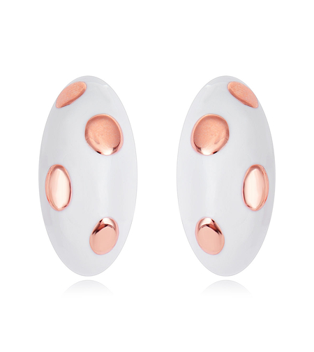 Обеци розово позлатяване | Колекция Rose Gold | Бижута Invoke.bg