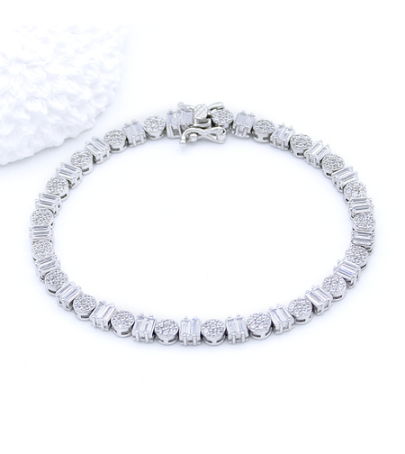 Сребърна тенис гривна | Колекция Silver Premium | Бижута Invoke.bg