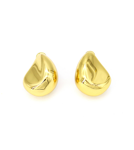 Earrings yellow gold plating drops 2405112599332 | Desert Shine Collection