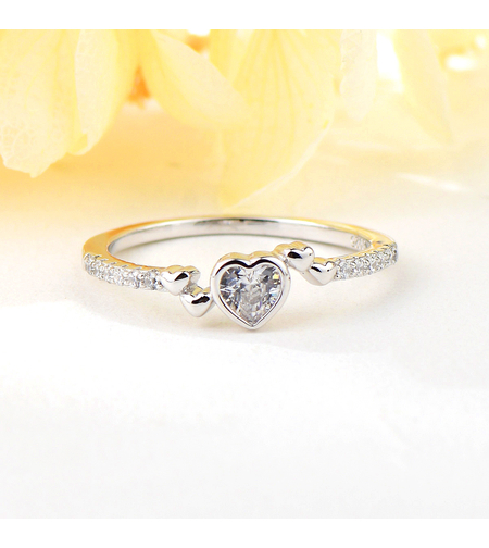 Сребърен пръстен сърце JL070460B | колекция Delicate Silver
