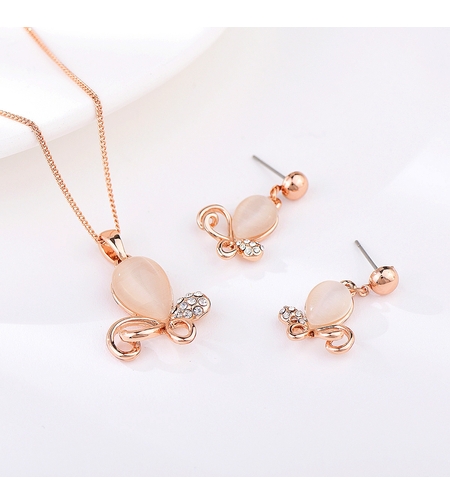 Комплект розово позлатяване октопод | Колекция Rose Gold | Бижута Invoke.bg