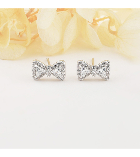 Сребърни обеци по ухото панделки 2700000063507 | колекция Delicate Silver | Бижута Invoke.bg