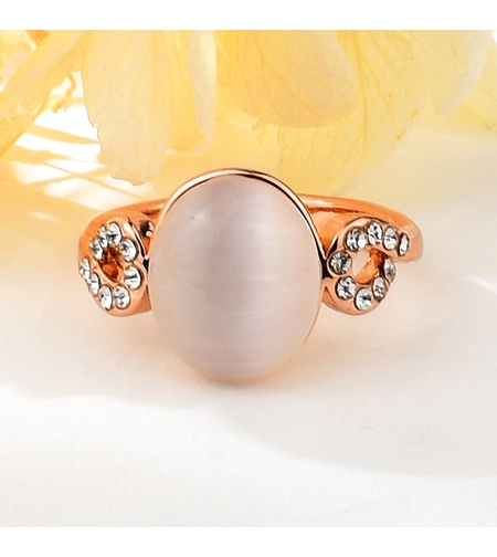 Пръстен розово позлатяване котешко ухо | Колекция Rose Gold | Бижута Invoke.bg