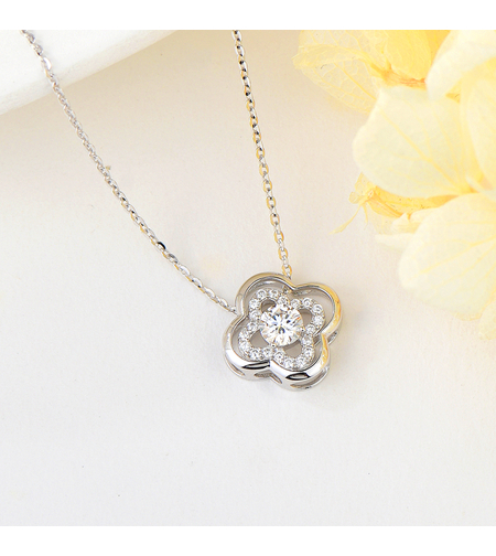 Сребърно колие | Колекция Мойсанит | Бижута Invoke.bg