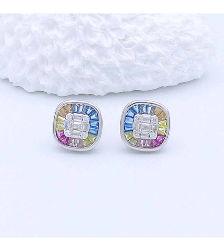 СРЕБЪРНИ ОБЕЦИ ПО УХОТО ЦВЕТНИ ЦИРКОНИ