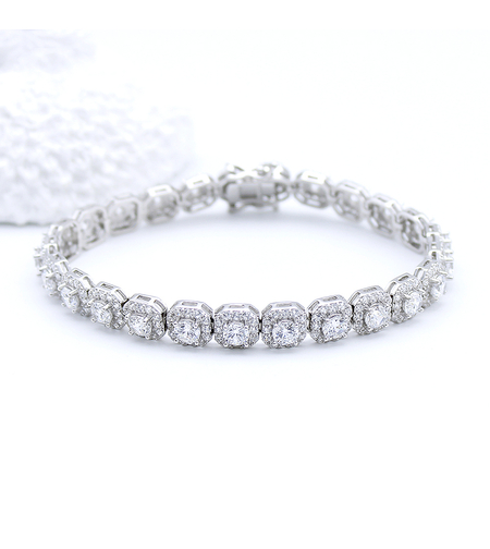 Сребърна тенис гривна | Колекция Silver Premium | Бижута Invoke.bg