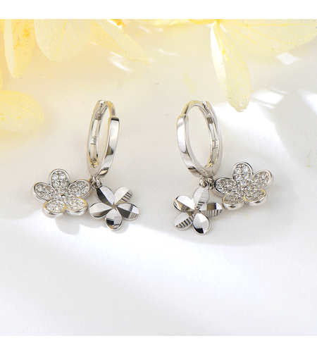 FLOWERS EVERYDAY SILVER EARRINGS