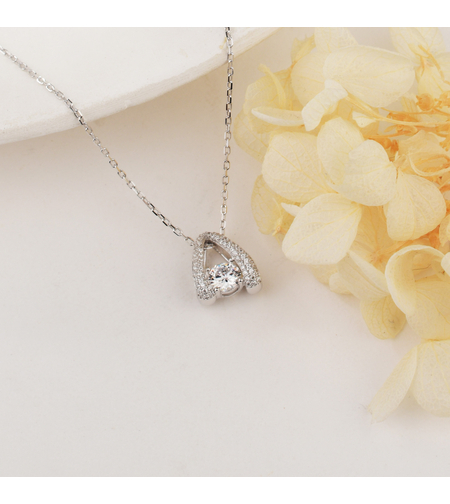 Нежно сребърно колие 2700000059562 | колекция Delicate Silver | Бижута Invoke.bg