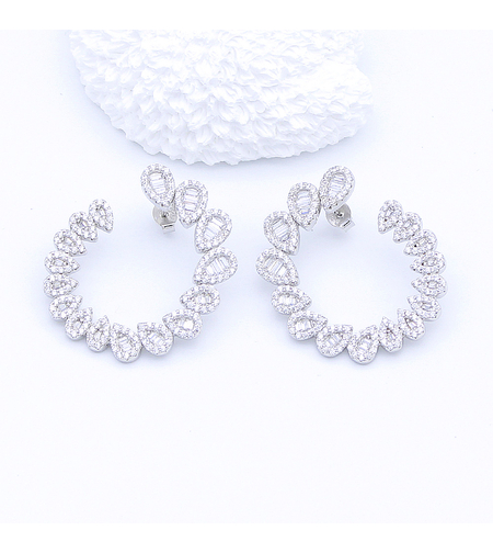 DROP SILVER EARRINGS - 2700000068076