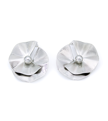 Earrings white gold plating 2405112599714 | Desert Shine Collection