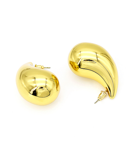 Earrings yellow gold plating drops | Desert Shine Collection