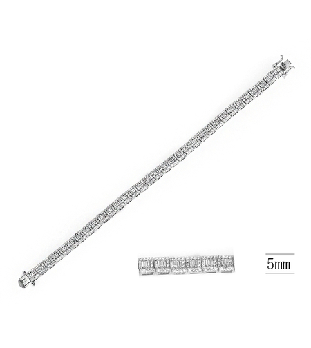 Сребърна тенис гривна | Колекция Silver Premium | Бижута Invoke.bg