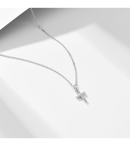 Нежно сребърно колие кръст 1000000000788 | колекция Delicate Silver