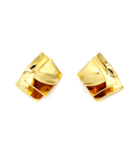 Earrings yellow gold plating 2405112599523 | Desert Shine Collection