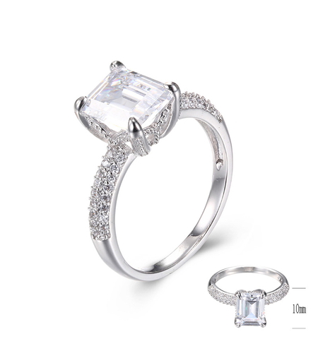 Сребърен пръстен с платинирано сребро | Колекция Silver Premium | Бижута Invoke.bg