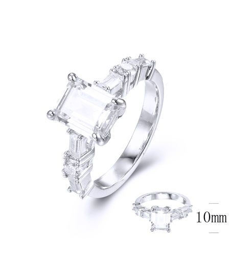 Сребърен пръстен платинирано сребро | Колекция Silver Premium | Бижута Invoke.bg