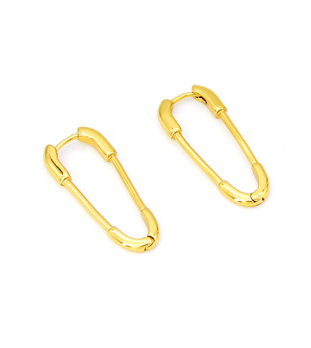 Earrings yellow gold plating 2405112599707 | Desert Shine Collection