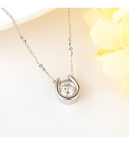 Сребърно колие | Колекция Мойсанит | Бижута Invoke.bg