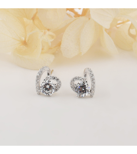 Сребърни обеци по ухото 2700000065167 | колекция Delicate Silver | Бижута Invoke.bg