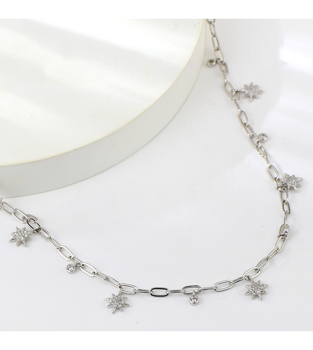 Сребърно колие с висулки | Колекция Silver Premium | Бижута Invoke.bg