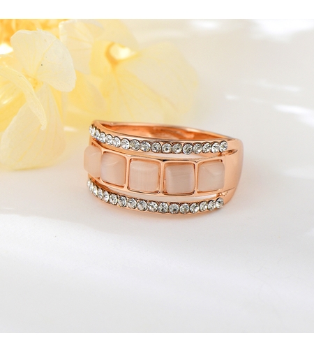 Пръстен розово позлатяване | Колекция Rose Gold | Бижута Invoke.bg