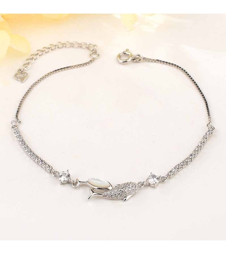SILVER  JEWELRY - SILVER  BRACELET DOLPHINS