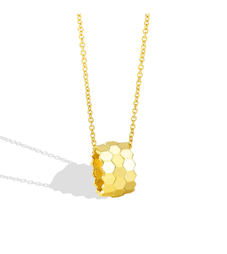 Yellow gold plated necklace 2405112599097 | Desert Shine Collection