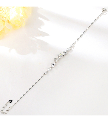 Сребърна гривна Панделка с родий | колекция Delicate Silver | Бижута Invoke.bg