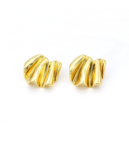 Earrings yellow gold plating 2405112598861 | Desert Shine Collection