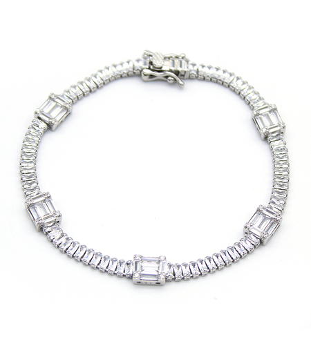 Сребърна тенис гривна 2700000071182 | Колекция Silver Premium