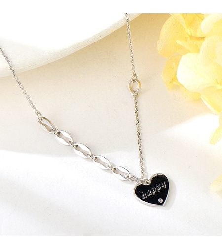 Сребърно колие Happy | колекция Delicate Silver | Бижута Invoke