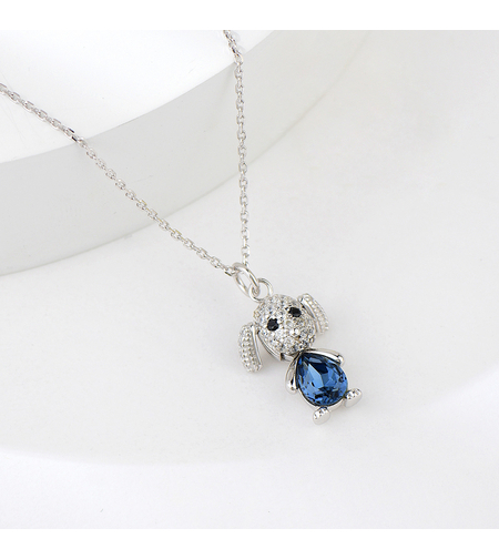 Синьо сребърно колие Анимационен Герой | колекция Delicate Silver | Бижута Invoke.bg